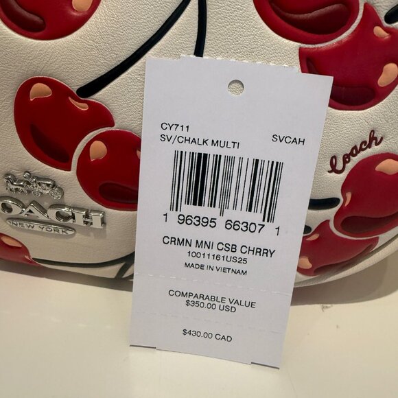 coach Carmen Mini Crossbody Bag With Cherry Print cy711 - Picture 8 of 8